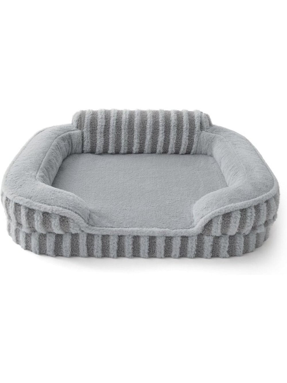 NWT LE SURE Cute Cozy High Back Orthopedic Dog Beds Large Sized Dog,35" Grey - Picture 3 of 7